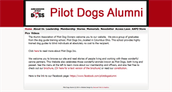 Desktop Screenshot of pilotdogsalumni.org